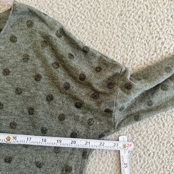 Angela Mara Sweater Metallic Polka Dot Angora Wool Made Italy - Picture 4 of 8